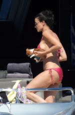 DEMI MOORE in Bikini at a Yacht in Greece 08/14/2022