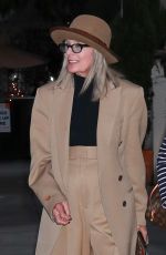 DIANE KEATON Leaves Il Pastaio in Beverly Hills 08/22/2022