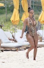 DRAYA MICHELE in Swimsuit at RoMarley Beach House in Puerto Morelos 08/07/2022