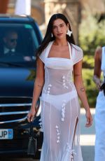 DUA LIPA Arrives at Simon Porte Jacquemus and Marco Maestri Wedding in Charleval 08/27/2022