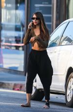 EIZA GONZALEZ Out Barefoot in West Hollywood 08/15/2022
