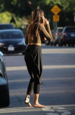 EIZA GONZALEZ Out Barefoot in West Hollywood 08/15/2022