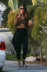 EIZA GONZALEZ Out Barefoot in West Hollywood 08/15/2022