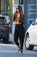 EIZA GONZALEZ Out Barefoot in West Hollywood 08/15/2022