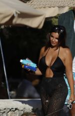 ELETTRA LAMBORGHINI in Swimsuit at a Beach in Ibiza 08/24/2022