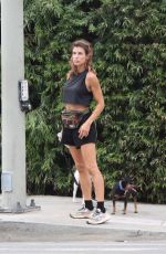 ELISABETTA CANALIS Out with Her Dogs in Beverly Hills 08/20/2022