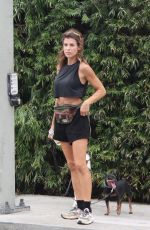 ELISABETTA CANALIS Out with Her Dogs in Beverly Hills 08/20/2022