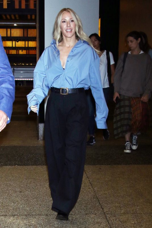 ELLIE GOULDING Arrives at This Morning Show in New York 08/15/2022