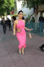 EMERAUDE TOUBIA Arrives at Bullet Train Premiere in Westwood 08/01/2022