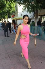 EMERAUDE TOUBIA Arrives at Bullet Train Premiere in Westwood 08/01/2022