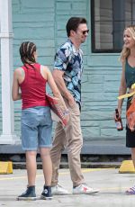EMILY BLUNT and Chris Evans on the Set of Pain Hustlers in Savannah 08/24/2022