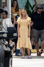 EMILY BLUNT and Chris Evans on the Set of Pain Hustlers in Savannah 08/24/2022