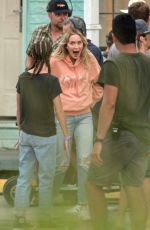 EMILY BLUNT on the Set of Pain Hustlers in Savannah 08/24/2022
