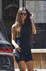 EMILY RATAJKOWSKI in a Black Jumpsuit Out in New York 08/30/2022