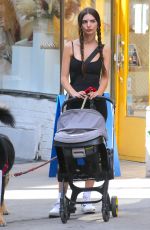 EMILY RATAJKOWSKI Out with Her Baby and Dog in New York 08/12/2022