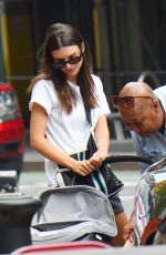 EMILY RATAJKOWSKI Out with Her Baby in New York 08/01/2022