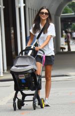 EMILY RATAJKOWSKI Out with Her Baby in New York 08/01/2022