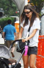 EMILY RATAJKOWSKI Out with Her Baby in New York 08/01/2022
