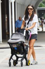 EMILY RATAJKOWSKI Out with Her Baby in New York 08/01/2022