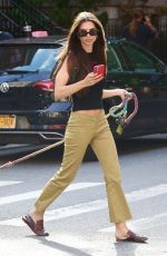 EMILY RATAJKOWSKI Out with Her Dog in New York 08/11/2022