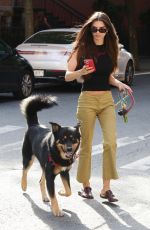 EMILY RATAJKOWSKI Out with Her Dog in New York 08/11/2022