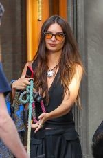 EMILY RATAJKOWSKI Out with Her Dog in New York 08/18/2022