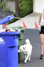 EMMA HERNAN Out with Her Dog in Los Angeles 08/10/2022