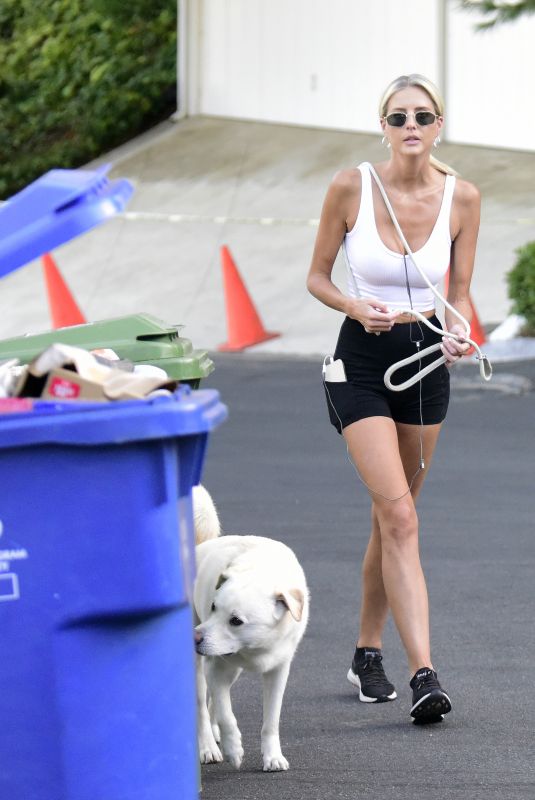 EMMA HERNAN Out with Her Dog in Los Angeles 08/10/2022