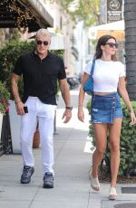 EMMA KROKDAL and Dolph Lundgren at Il Pastaio in Beverly Hills 08/01/2022