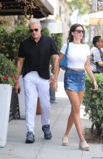 EMMA KROKDAL and Dolph Lundgren at Il Pastaio in Beverly Hills 08/01/2022