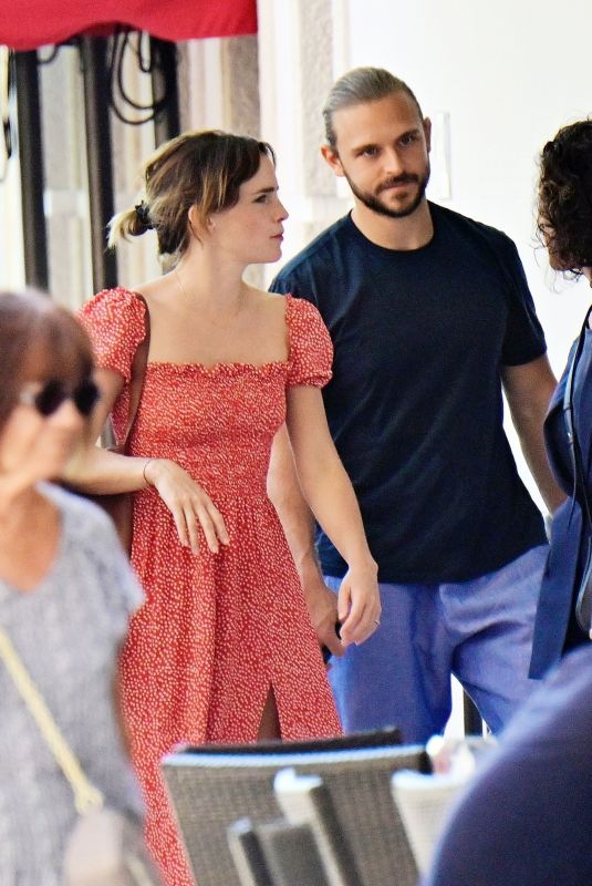 EMMA WATSON and Brandon Green Out in Venice 08/20/2022
