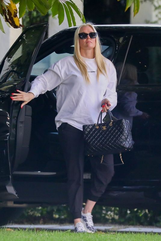 ERIKA JAYNE Arrives at Her Home in Los Angeles 08/03/2022
