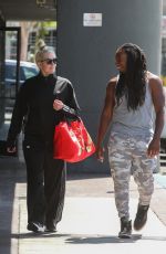 ERIKA JAYNE Leaves Self-defense Class with Her Trainer in Los Angeles 08/09/2022
