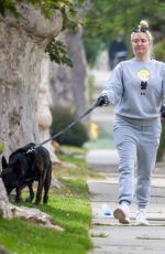 ERIKA JAYNE Out with Her Dog in Los Angeles 08/07/2022