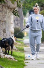 ERIKA JAYNE Out with Her Dog in Los Angeles 08/07/2022