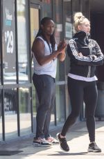 ERIKA JAYNE Out with Her Kickboxing tTrainer After Workout in Los Angeles 08/14/2022
