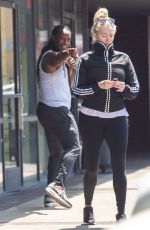 ERIKA JAYNE Out with Her Kickboxing tTrainer After Workout in Los Angeles 08/14/2022