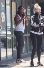 ERIKA JAYNE Out with Her Kickboxing tTrainer After Workout in Los Angeles 08/14/2022