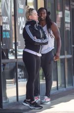 ERIKA JAYNE Out with Her Kickboxing tTrainer After Workout in Los Angeles 08/14/2022