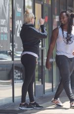 ERIKA JAYNE Out with Her Kickboxing tTrainer After Workout in Los Angeles 08/14/2022