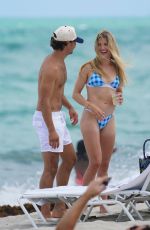 EUGENIE BOUCHARD in Bikini at a Beach in Miami 08/06/2022