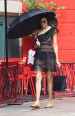 FAMKE JANSSEN Out and About in New York 08/01/2022