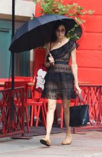 FAMKE JANSSEN Out and About in New York 08/01/2022