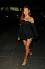 FANKIE SIMS Arrives at Hilton Hotel Park Lane in London 08/21/2022