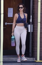 FERNE MCCANN Leaves Gym in Essex 08/26/2022