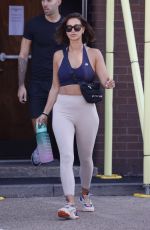 FERNE MCCANN Leaves Gym in Essex 08/26/2022