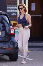 FERNE MCCANN Leaves Gym in Essex 08/26/2022