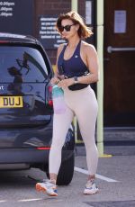 FERNE MCCANN Leaves Gym in Essex 08/26/2022
