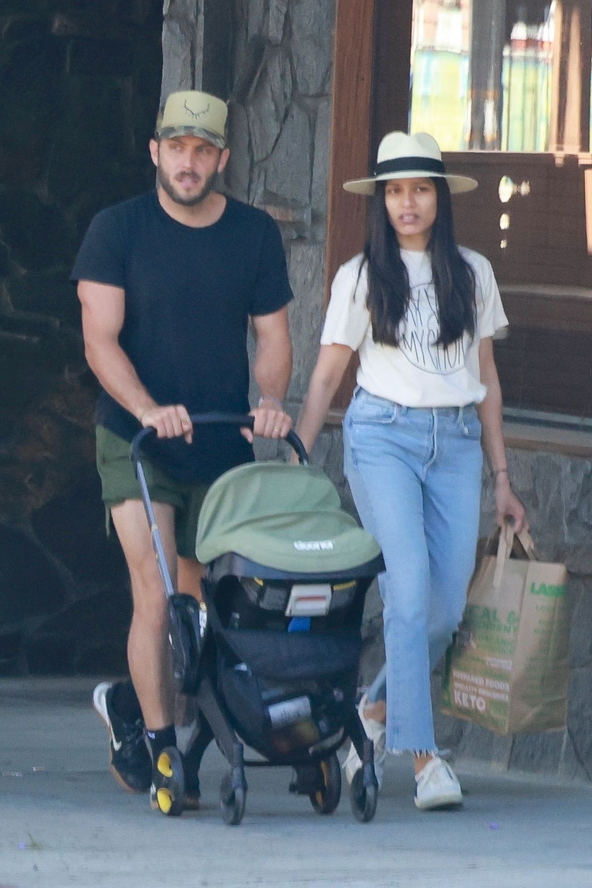 FREIDA PINTO and Cory Tran Out with Their Baby in Los Feliz 08/29/2022.