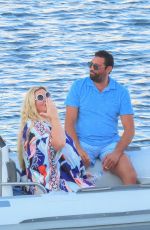 GEMMA COLLINS and Rami Hawash at a Speed Boat in Mykonos 08/29/2022
